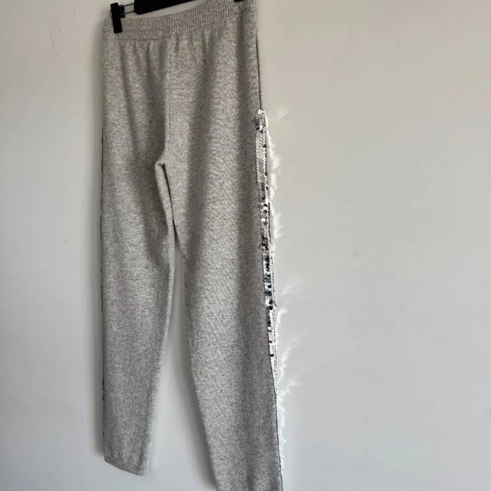 Qi Cashmere Women's Pants-Joggers Sequim sides in Gray, Size S - Picture 8 of 16
